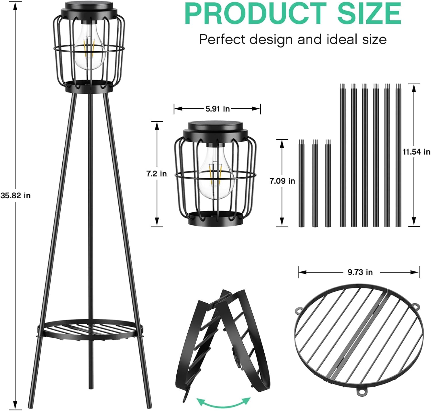 Solar Lights with Plant Stand, - Decor Lighting Pack 리뷰 및 가격