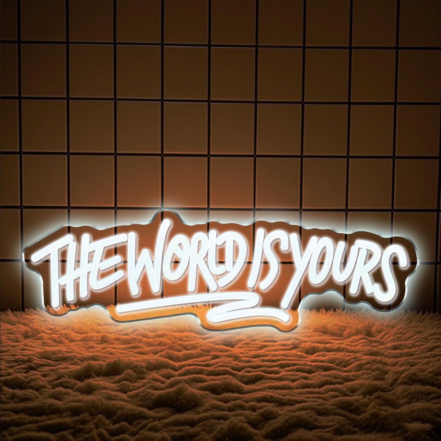 The World is Yours Neon Sign U - Lighting Decoration For Wedding 리뷰 및 가격