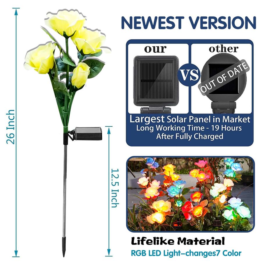 Solar Garden Lights Upgraded O - Lighting Decor And More 리뷰 및 가격