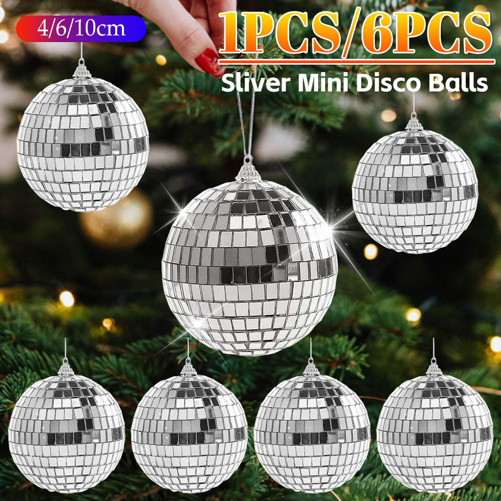 6pcs 4/6/10cm Mirror Disco Bal - Disco Ball Mirror 리뷰 및 가격