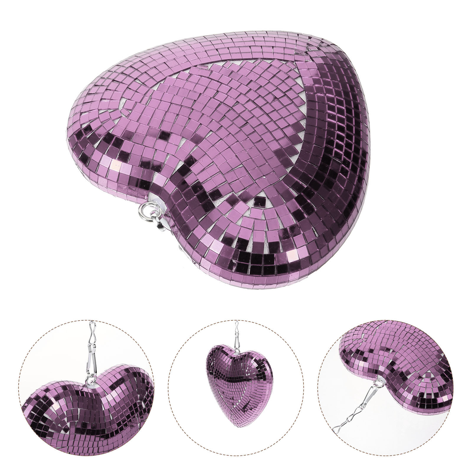 Glass Heart Shaped Mirror Ball - Disco Ball Mirror 리뷰 및 가격