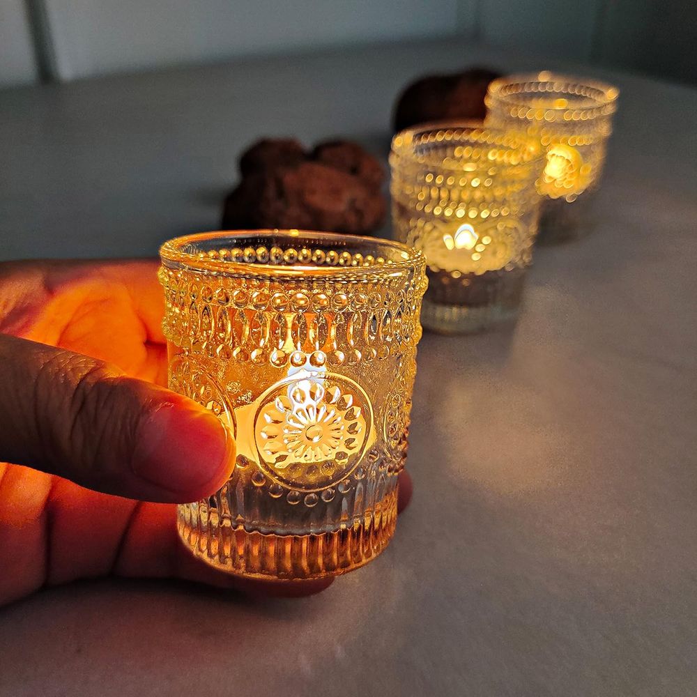 Clear Tealight Candle Holders  - Lighting Decoration For Wedding 리뷰 및 가격