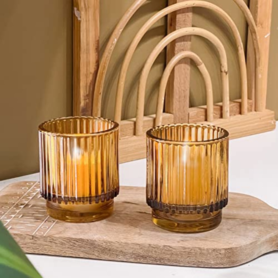 Vintage Glass Tealight and Amb - Candle Holder Set 리뷰 및 가격