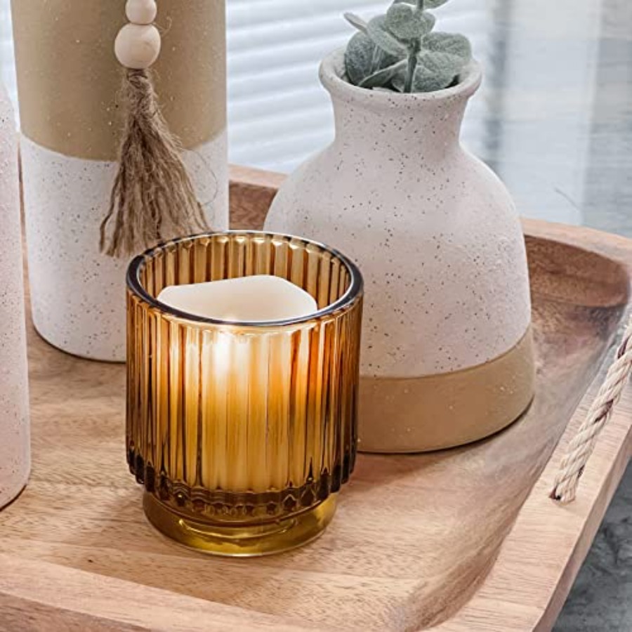Vintage Glass Tealight and Amb - Candle Holder Set 리뷰 및 가격