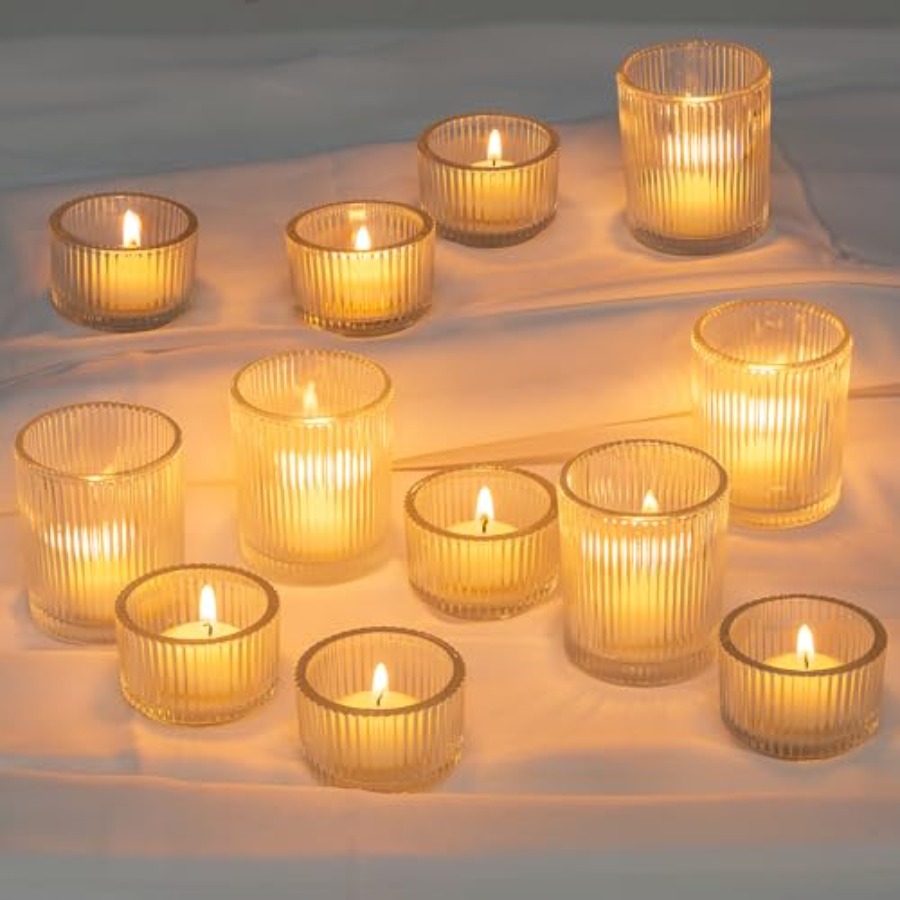 Clear Glass Votive Candle Hold - Candle Holder Set 리뷰 및 가격