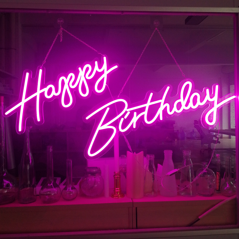 Happy Birthday Neon Sign 45-76 - Neon Sign Custom Led 리뷰 및 가격