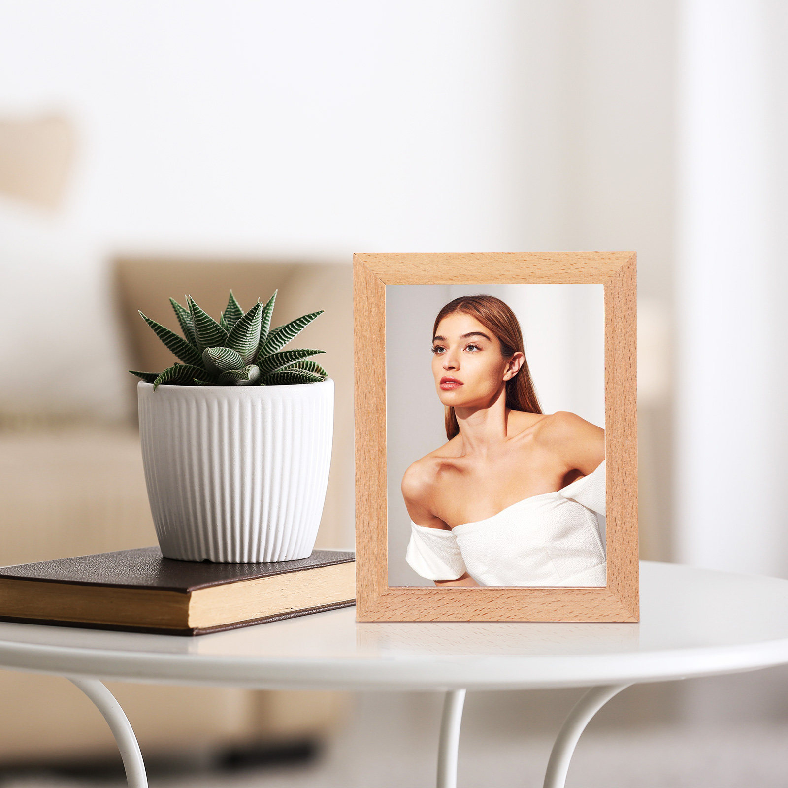 LED Photo Frame Wood Light Up  - Lighting Room Decor Photo 리뷰 및 가격