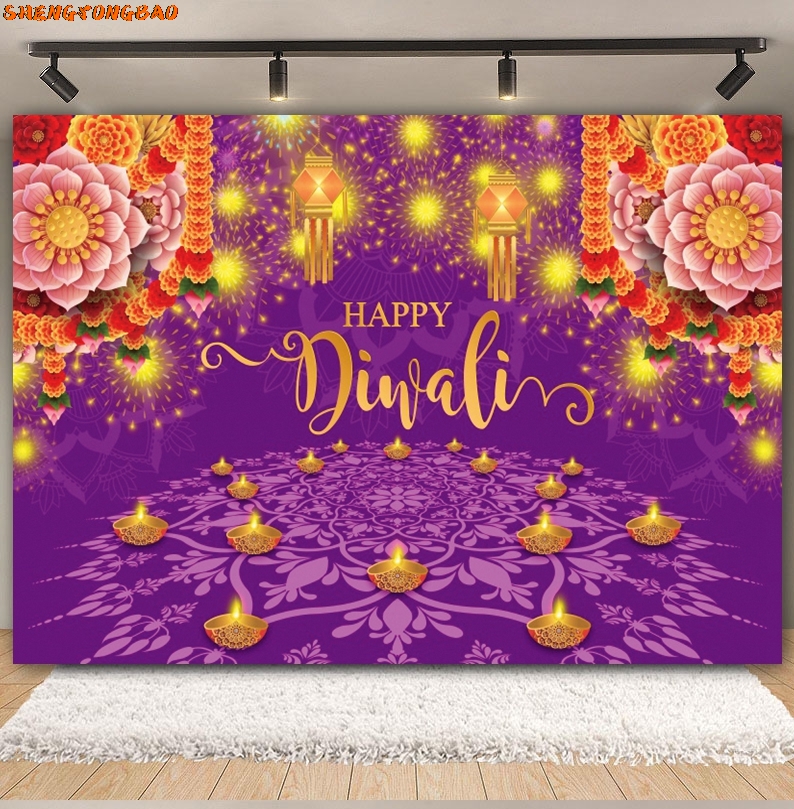 Happy Diwali Backdrop for Phot - Decor Lighting India 리뷰 및 가격