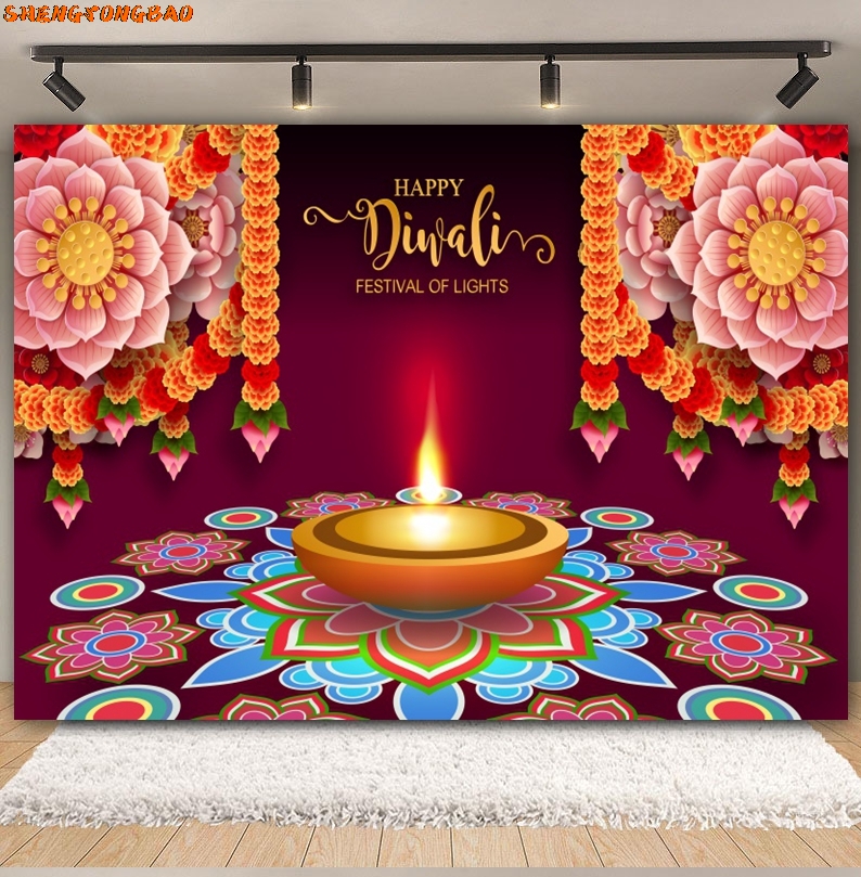 Happy Diwali Backdrop for Phot - Decor Lighting India 리뷰 및 가격