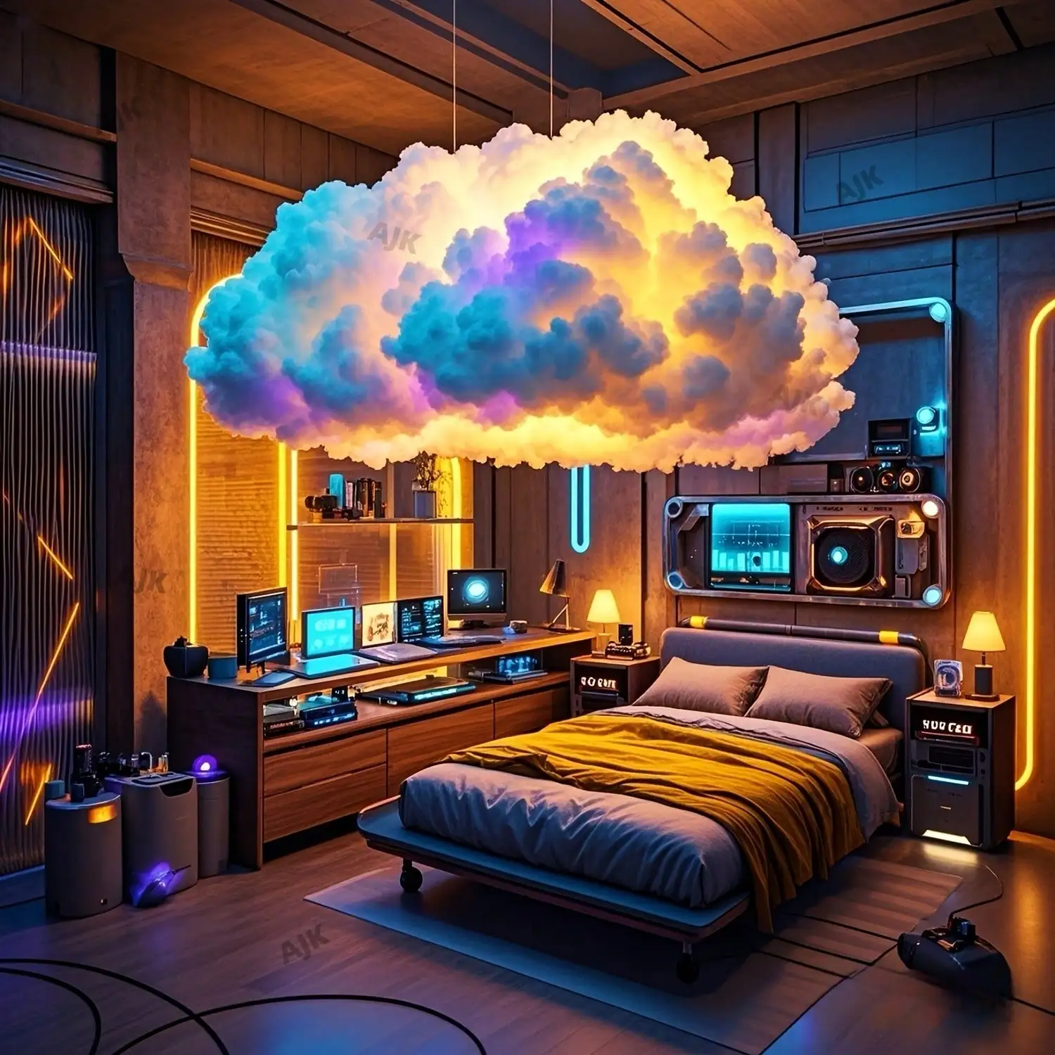 3D Thundercloud LED Atmosphere - Garage Lighting Decor 리뷰 및 가격