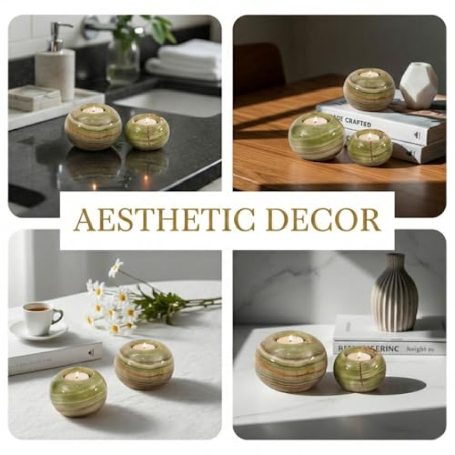Marble Tealight Candle Holder  - Candle Holder Set 리뷰 및 가격
