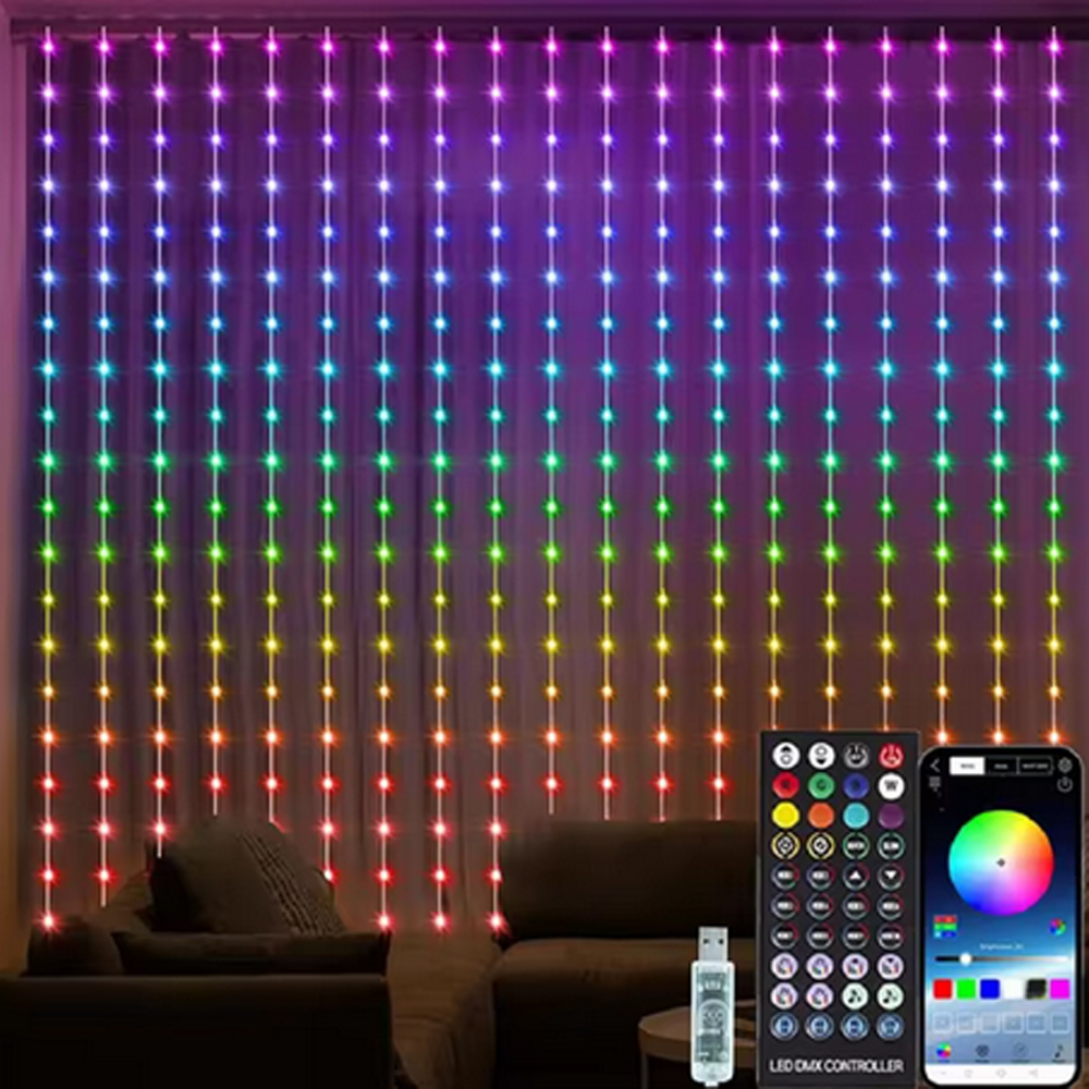 3M RGB Smart LED Curtain Light - Lighting Decoration In Bedroom 리뷰 및 가격