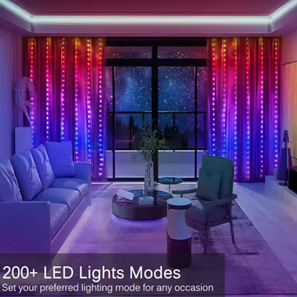 3M RGB Smart LED Curtain Light - Lighting Decoration In Bedroom 리뷰 및 가격