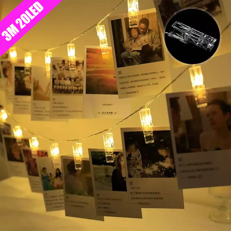 3M LED String Fairy Lights Pho - Lighting Room Decor Photo 리뷰 및 가격