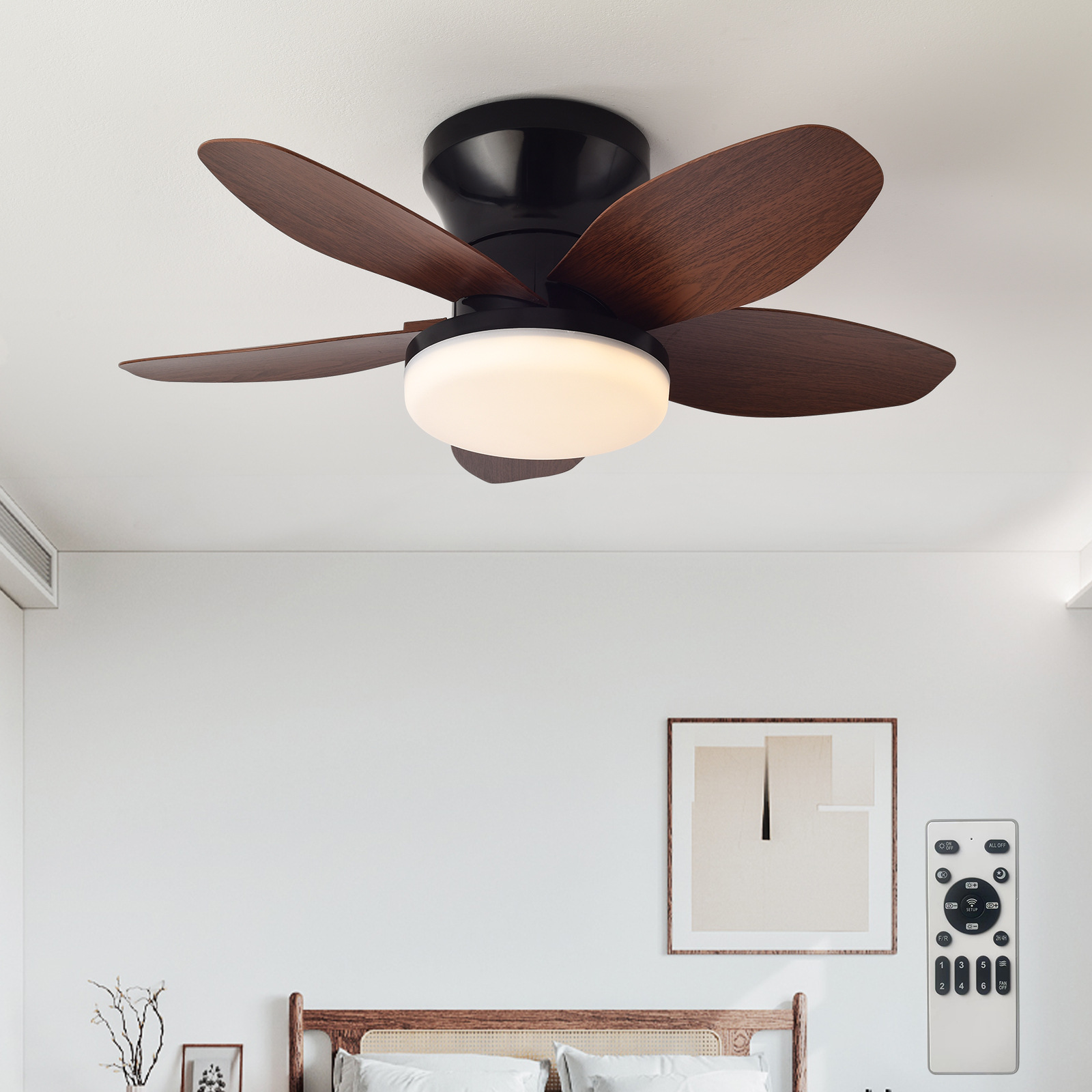 Retro LED Ceiling Fan Light Mu - Decor Lighting Ceiling Fans 리뷰 및 가격
