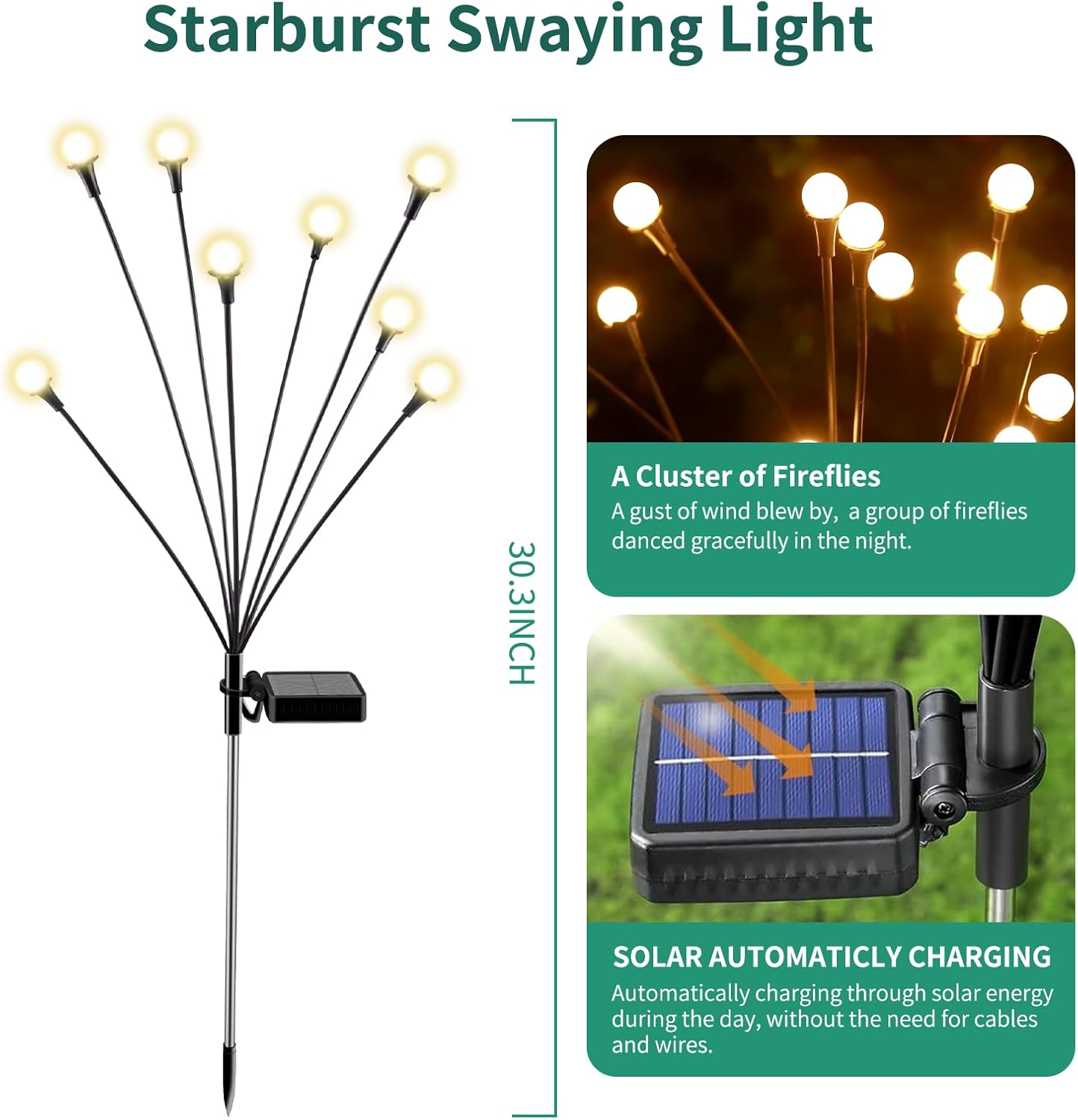 Solar Lights Outdoor Waterproo - Decor Lighting Pack 리뷰 및 가격