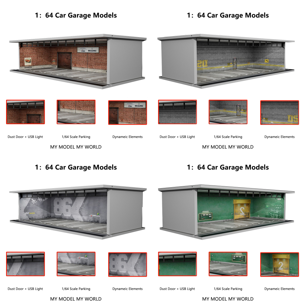 More Art 1/64 Car Garage Diora - Lighting Decor And More 리뷰 및 가격