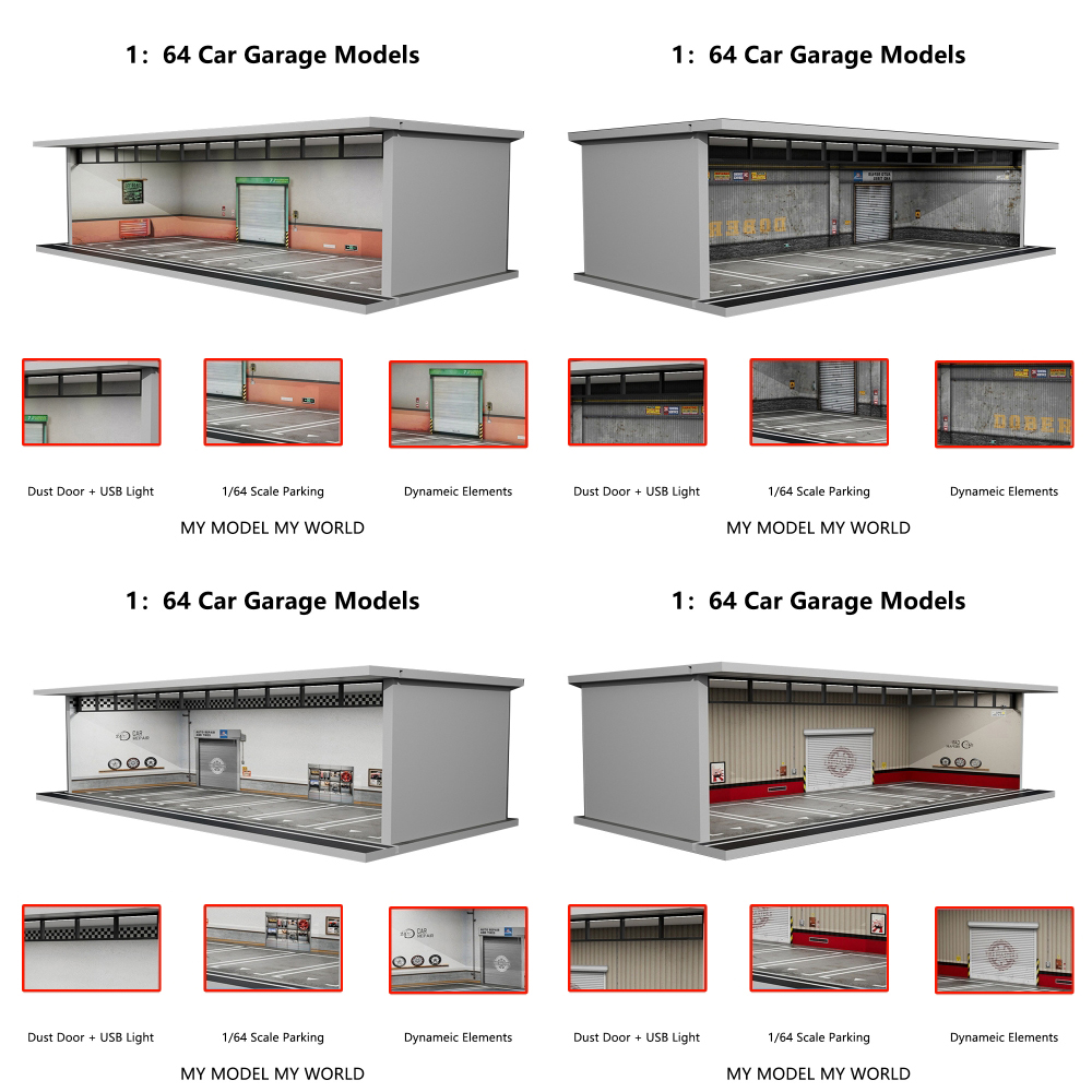 More Art 1/64 Car Garage Diora - Lighting Decor And More 리뷰 및 가격