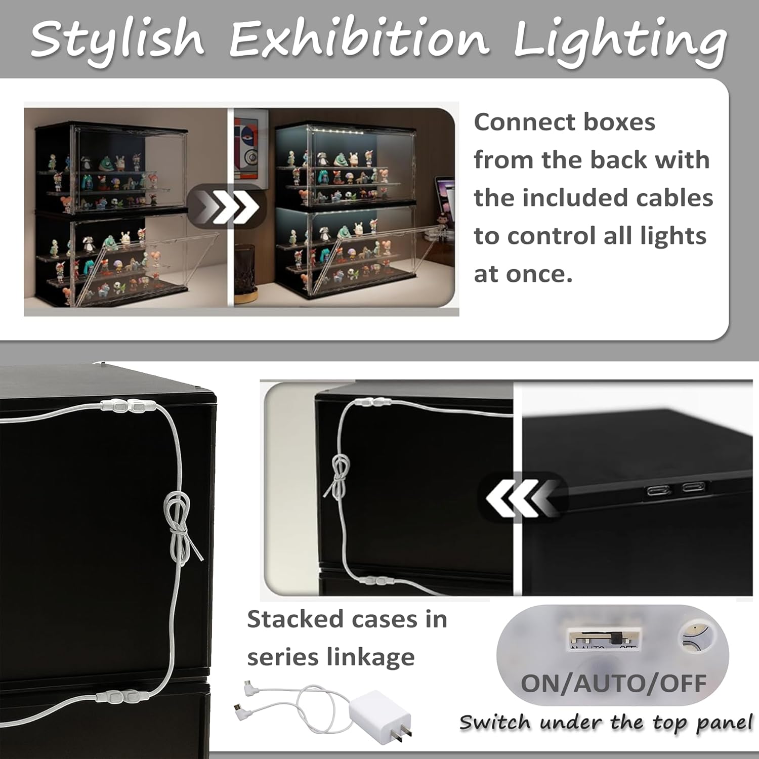 3-Tier Stackable LED Display C - Lighting & Home Decor Studio Photos 리뷰 및 가격